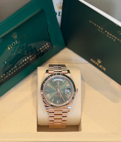 Rolex Day-Date 40mm Green Dial