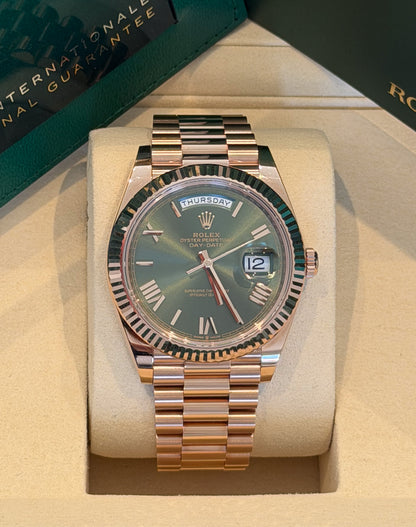 Rolex Day-Date 40mm Green Dial