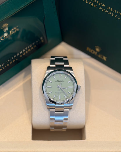 Rolex Oyster Perpetual 34mm Pistacchio Dial