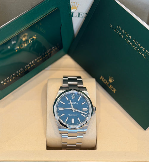 Rolex Oyster Perpetual 41mm Blue Dial