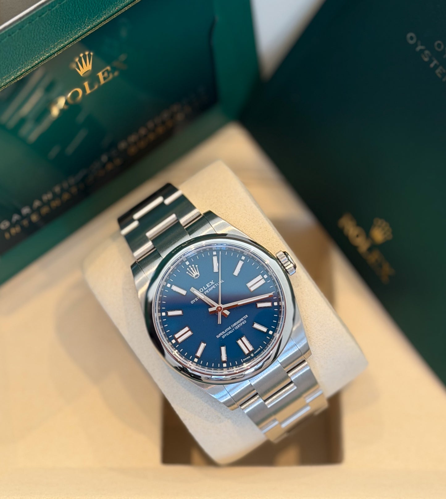 Rolex Oyster Perpetual 41mm Blue Dial