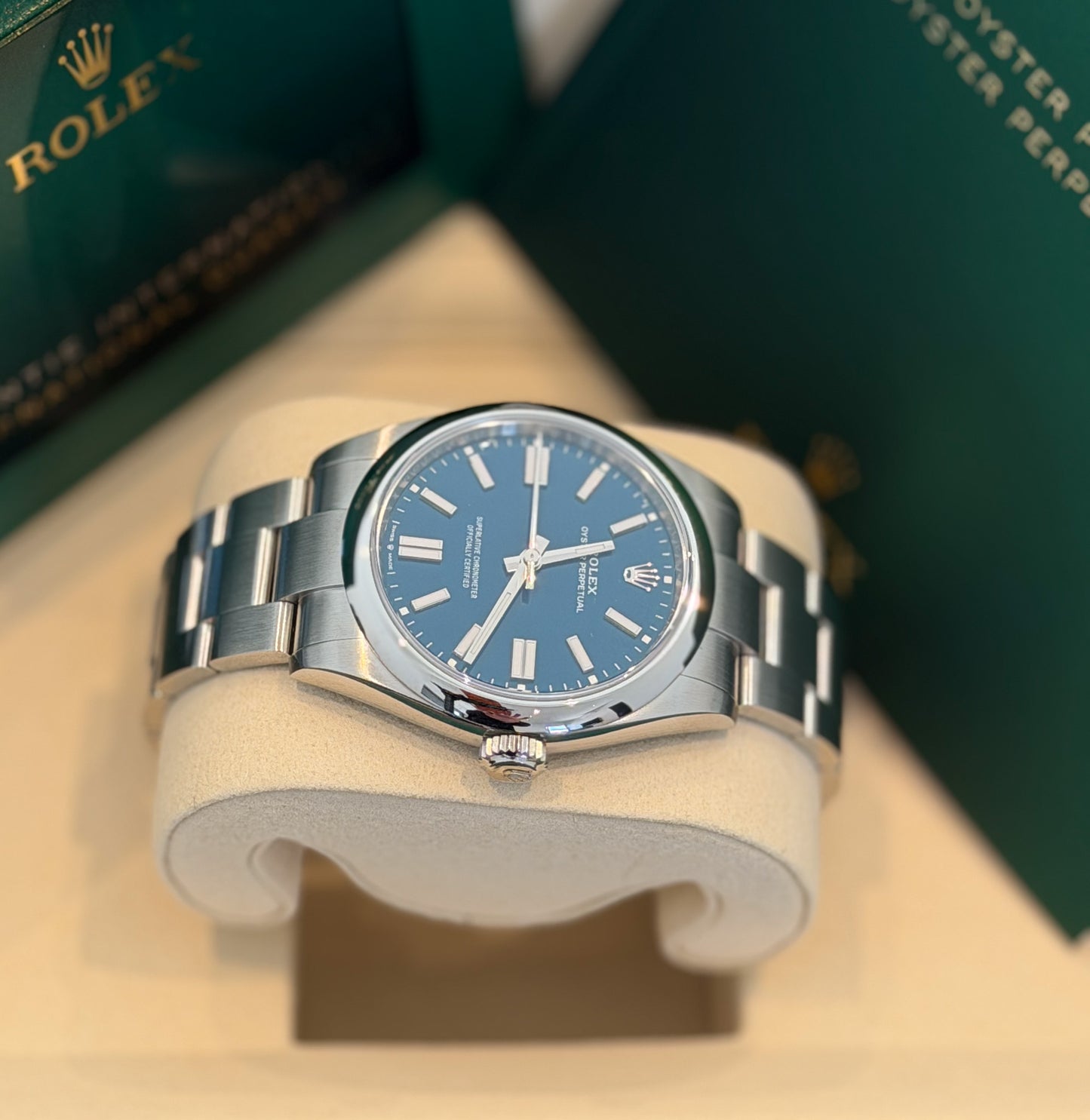 Rolex Oyster Perpetual 41mm Blue Dial