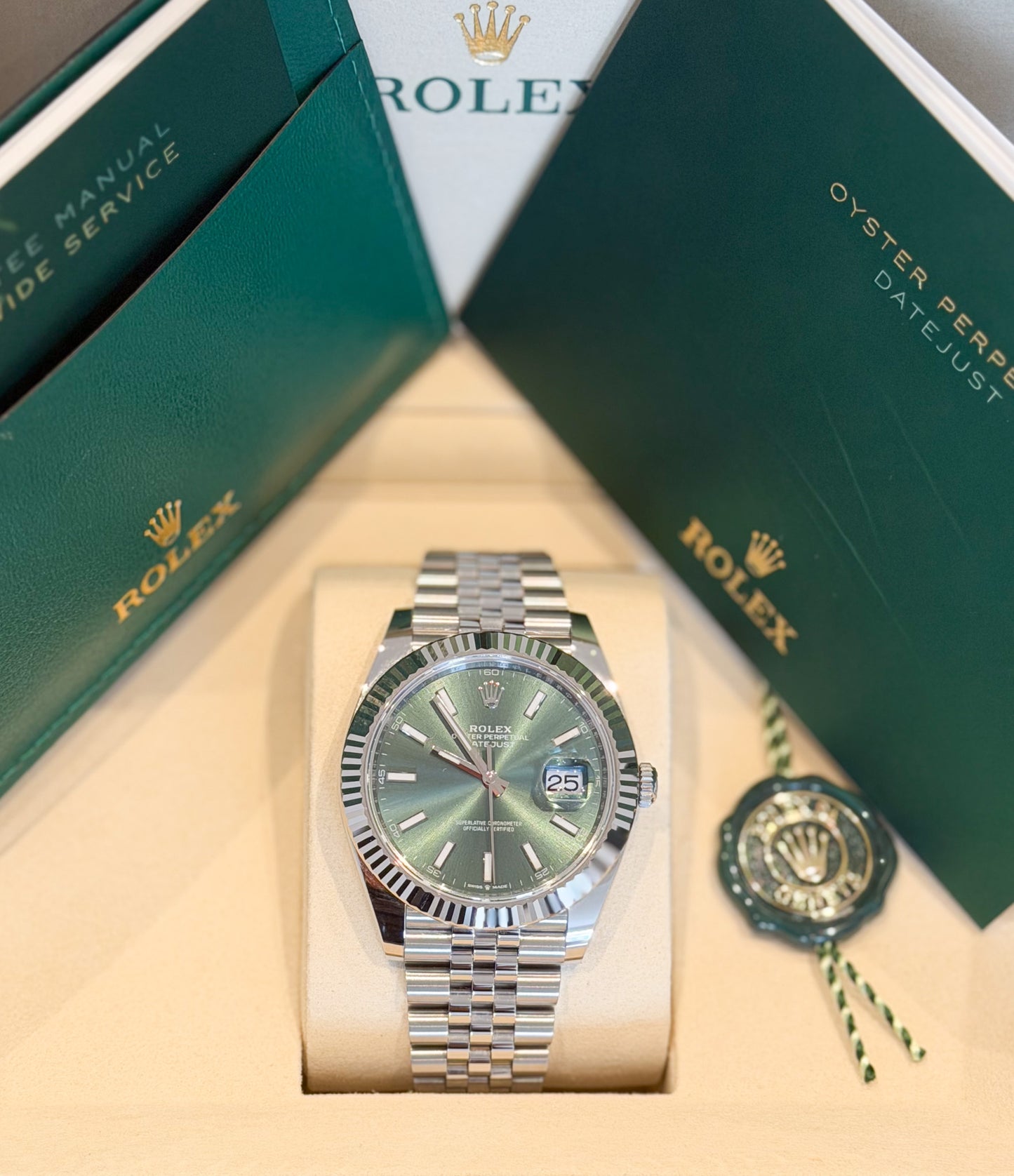 Rolex Datejust 41mm Mint Green Dial Ref. 126334