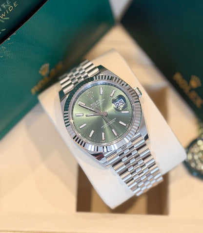 Rolex Datejust 41mm Mint Green Dial Ref. 126334