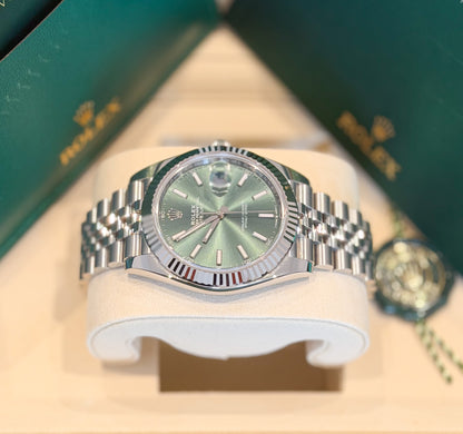 Rolex Datejust 41mm Mint Green Dial Ref. 126334