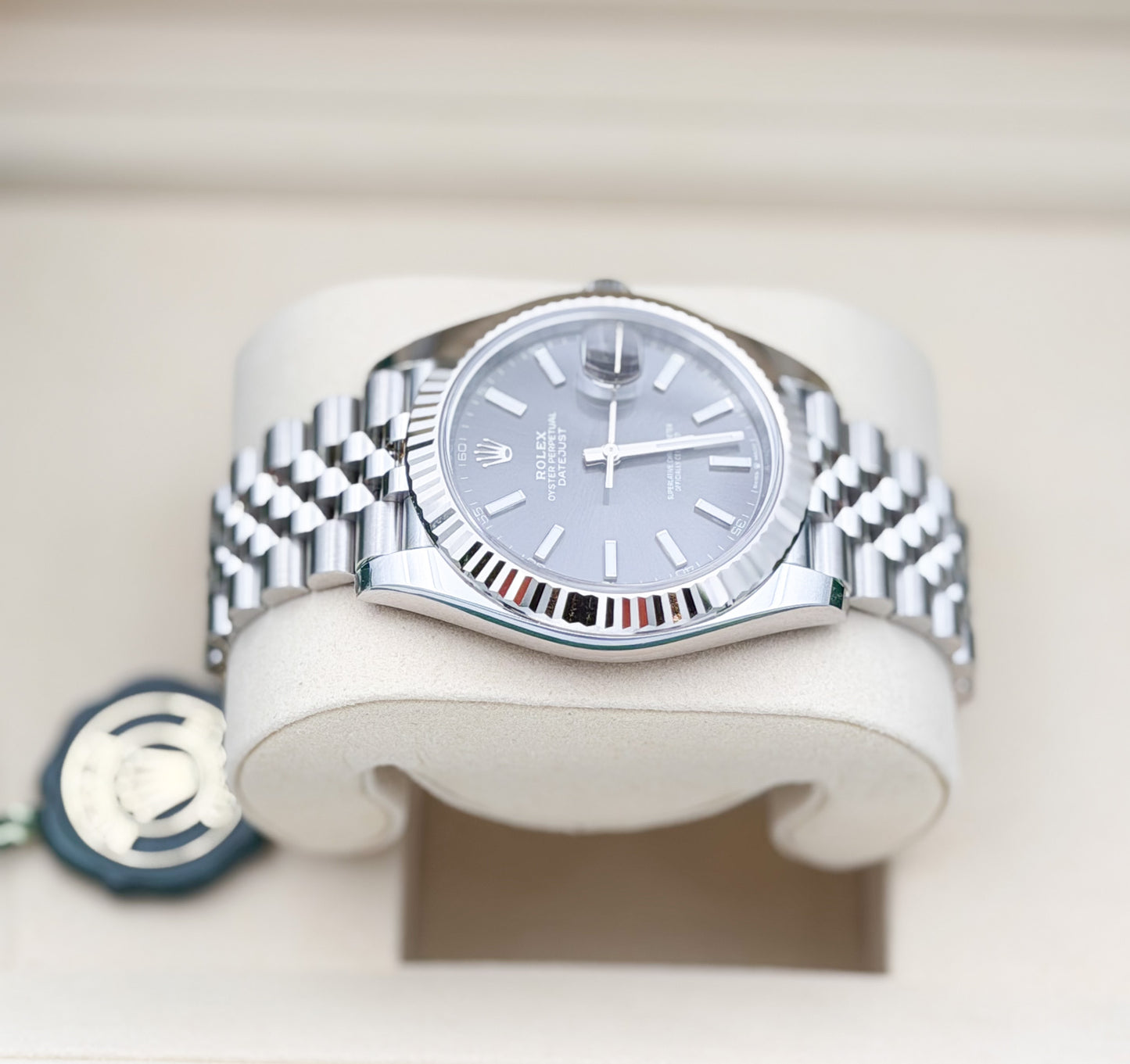 Rolex Datejust 41mm Rhodium Dial