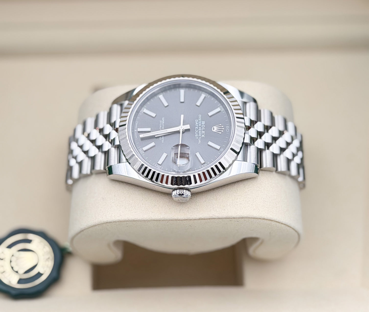Rolex Datejust 41mm Rhodium Dial