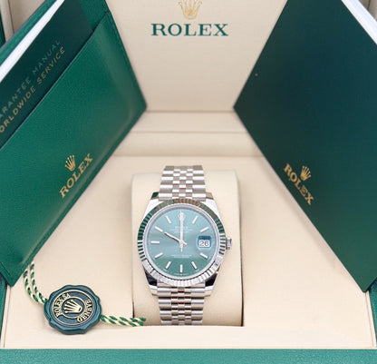Rolex Datejust 41mm Mint Green Dial Ref. 126334