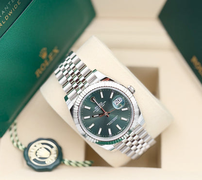 Rolex Datejust 41mm Mint Green Dial Ref. 126334