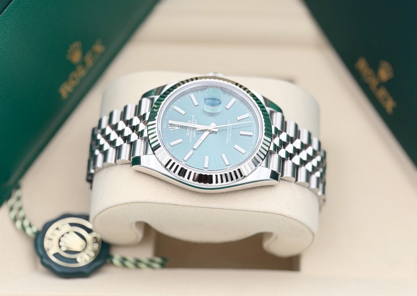 Rolex Datejust 41mm Mint Green Dial Ref. 126334