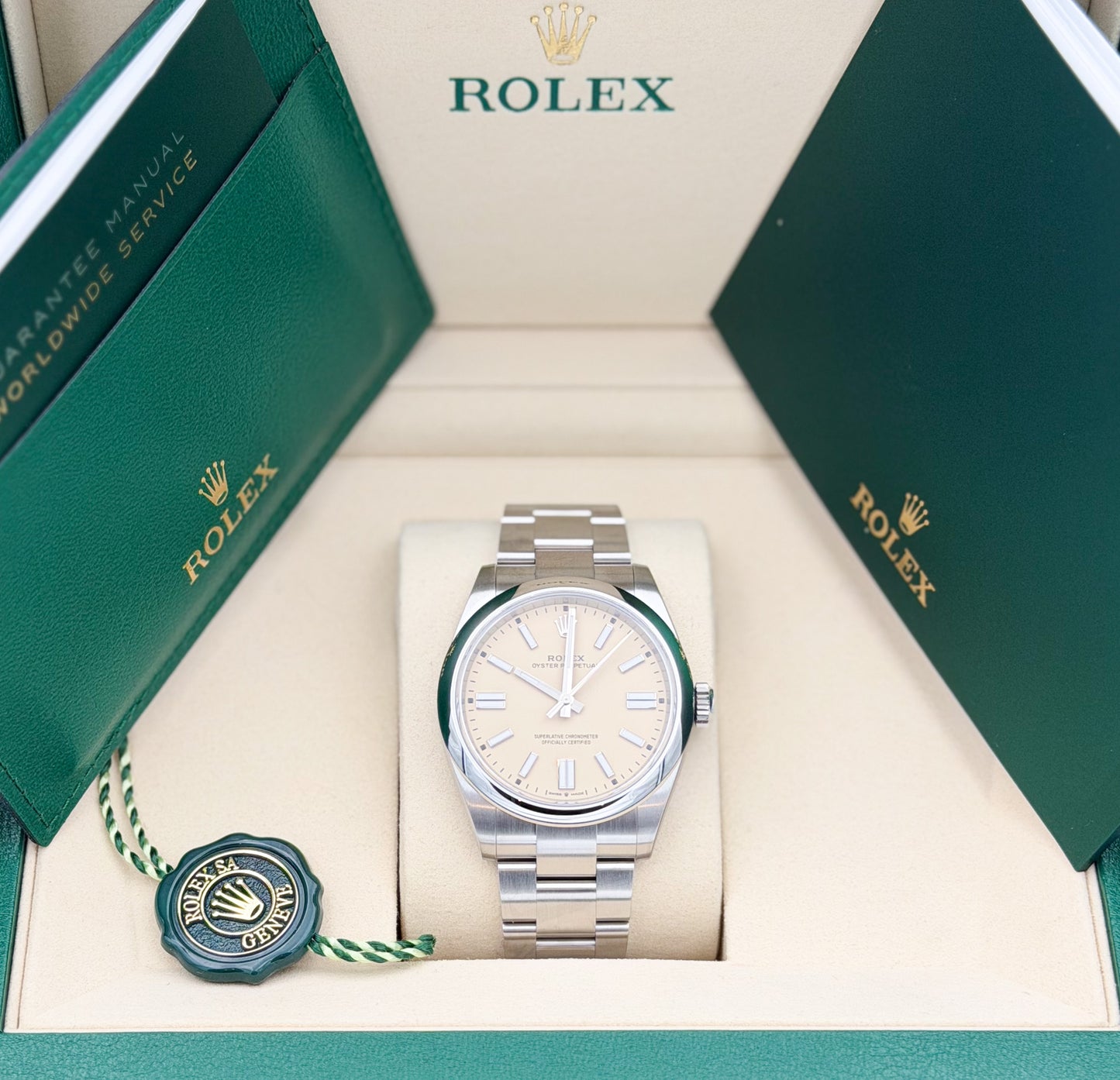 Rolex Oyster Perpetual 41mm Beige Dial