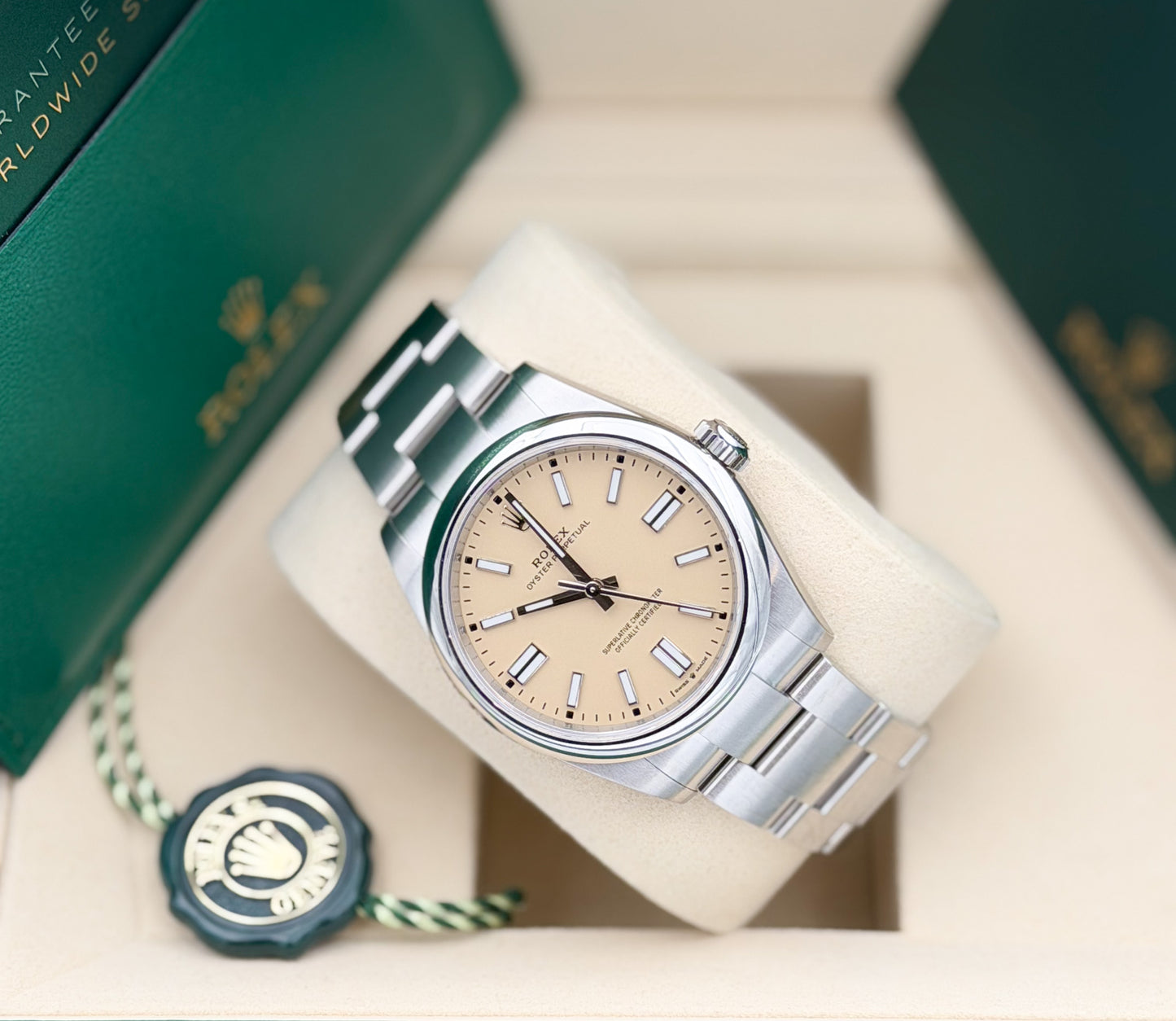 Rolex Oyster Perpetual 41mm Beige Dial