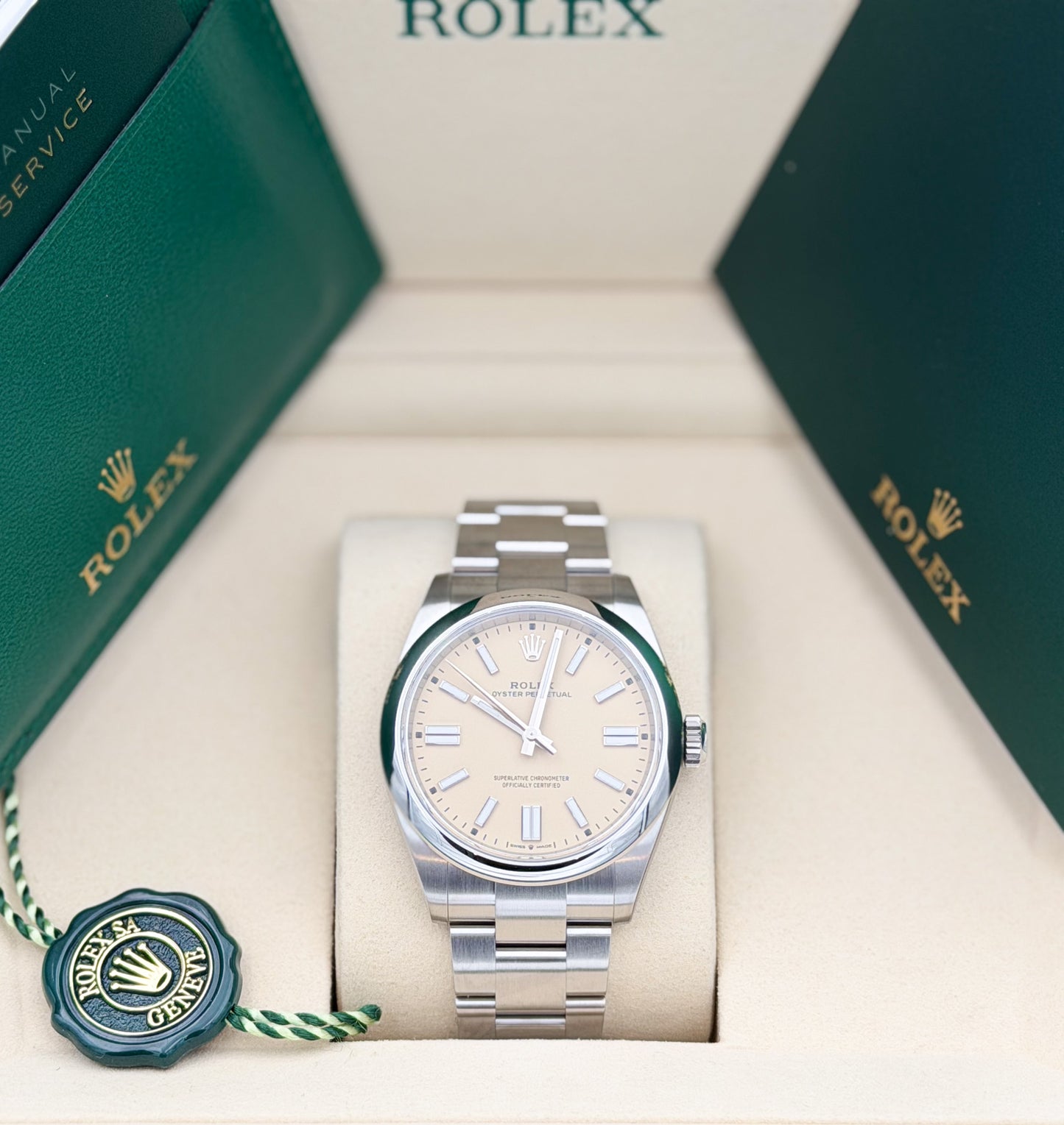 Rolex Oyster Perpetual 41mm Beige Dial