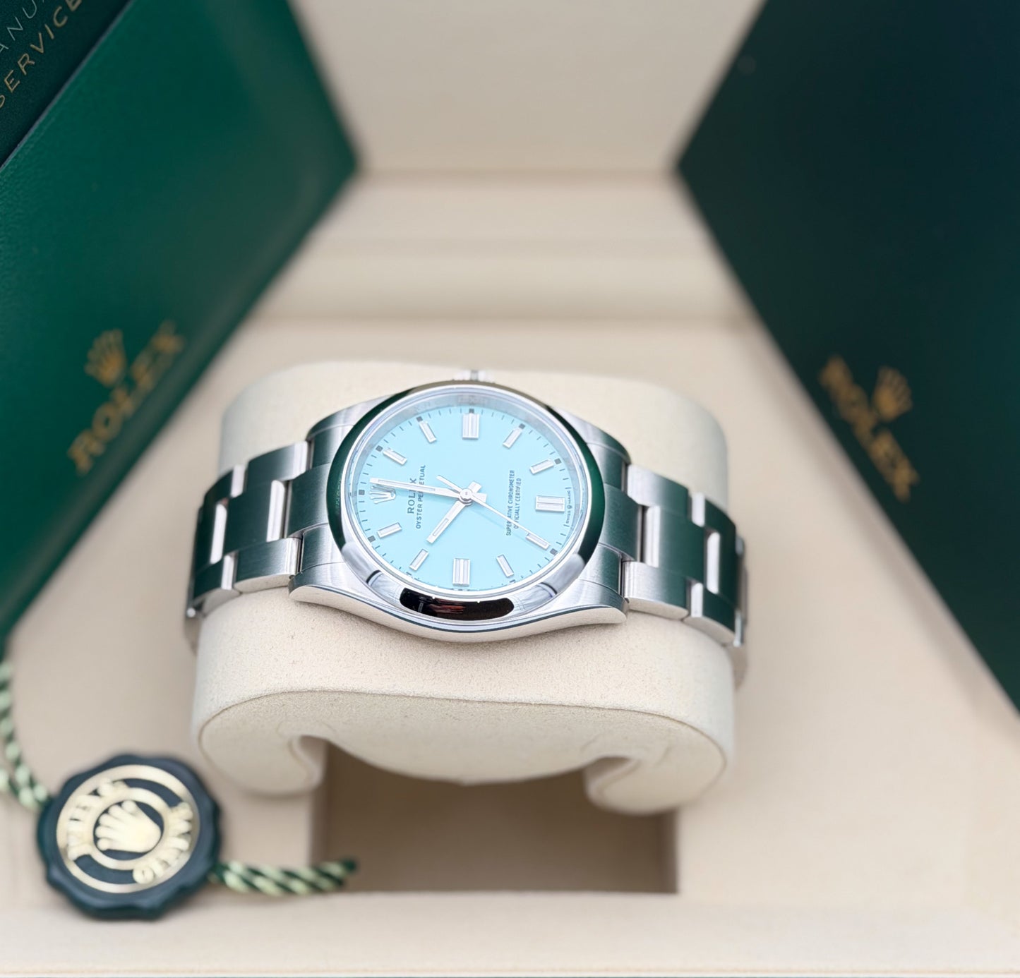 Rolex Oyster Perpetual 36mm Tiffany Dial