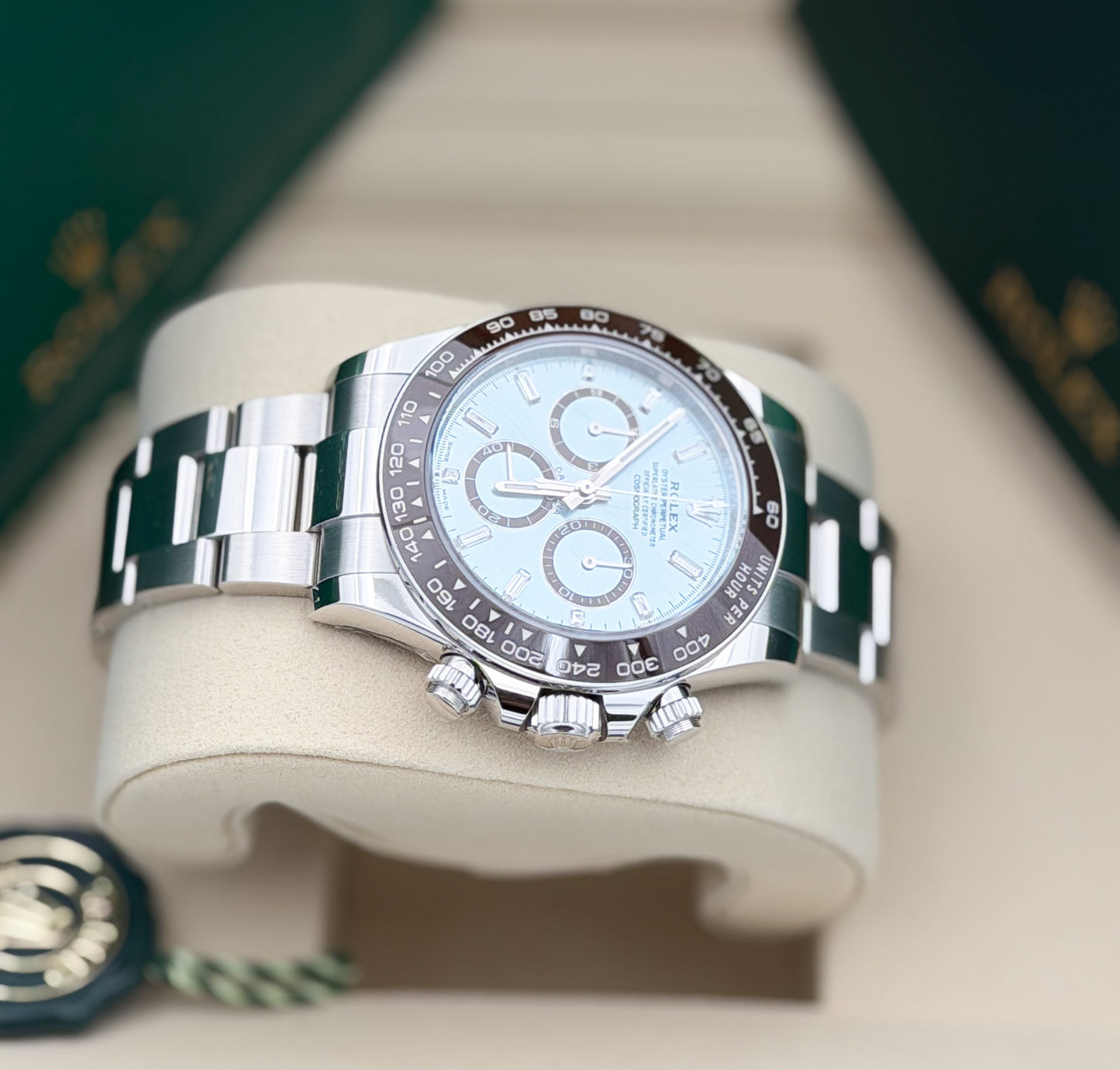 Rolex Daytona Platin Baguette Dial Ref. 126506