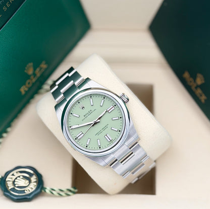 Rolex Oyster Perpetual 41mm Pistacchio Dial Ref. 134300